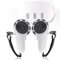 Controller Grips Cover Compatible with Meta/Oculus Quest 3/3S Accessories，Silicone Grip Cover Protector with Knuckle Straps (White, 1 Pair)