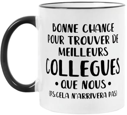 Fatbaby Mug Idée Cadeau Départ Original Collègue De Travail - Tasse Homme, retraite Collègue Femme, Chef, Stagiaire, Départ Retraite, Merci, Remerciement - Humour, Drôle, Rigolo