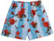 DIOTSR Herren-Shorts, Freizeit-Shorts, Streetwear, coole Basketball-Shorts, Laufen, Workout, Shorts mit Taschen, Kordelzug an der Taille, Rote Blumen mit Blau, Mittel