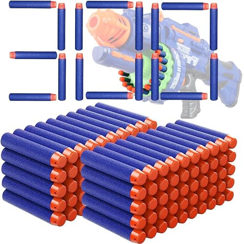XFLYP 300 Pfeile Darts für Nerf Zubehör, 7.6cm Ersatzpfeile Munition Foam Darts kompatibel mit Nerf Hasbro Fortnite, Darts für N-Strike Elite Blasters Series für Zielpraxis