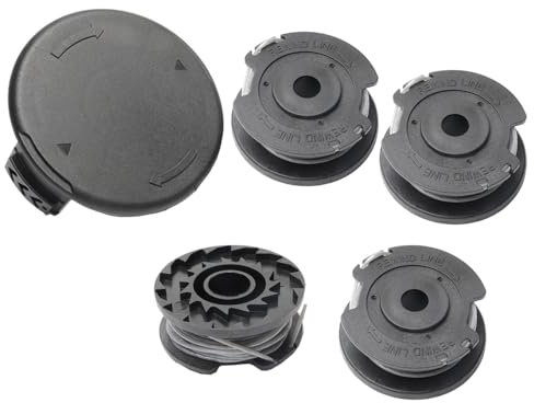 Bobina per Decespugliatore,Compatibile con Bosch EasyGrassCut EasyGrassCut 23, EasyGrassCut 26, EasyGrassCut 18, 18-230, 18-260, 18-26(4Bobine Tagliaerba,1Copertura Bobina) per Tagliabordi