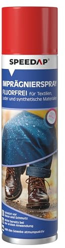 SPEEDAP Imprägnierspray fluorfrei | 400 ml | frei von PFAS | zuverlässiger Schutz vor Nässe und Schmutz | Wirkt bereits bei der ersten Anwendung | Vielseitig einsetzbar | Made in Germany