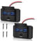 Daakro 2 Stück USB Ladebuchse 12V Autoladegerät 72W Dual QC3.0 USB & PD3.0 Typ C Handy Schnellladegerät Wasserdicht mit Schalter für 12 V / 24 V Wohnwagen, Autos, Motorräder, LKWs