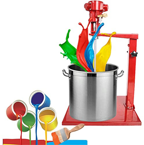 GYQSSD 5 Gal/20L Automatischer Hebemischer Aus Edelstahl, Pneumatische Farbmischmaschine, Vertikaler Desktop-Luftmischer Zum RÜhren Von Farbe, Mischfutter, Gips, MÖrtel