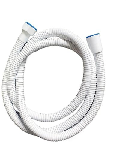 Brauseschlauch aus Edelstahl,Duschschlauch Weißer, Flexibler Duschschlauch Aus Edelstahl, 1,5 M 2M Lang(WHITE,150cm)