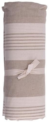 HomeLife Telo Copridivano Cotone (160X280) Made in Italy, Elegante Versatile - Telo Copritutto Cotone Multiuso perfetto come Telo Arredo Divano Copriletto Singolo Estivo Leggero Beige