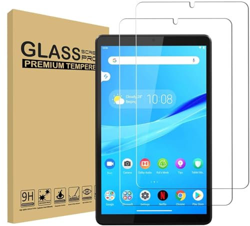 Shunwige Designed for Lenovo Tab M8 (8 inch) Tempered Glass Screen Protector 9H Anti Scratch HD Clear Bubble Free(2pcs)