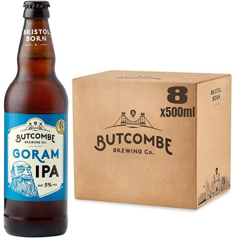 Butcombe Brewery, Goram IPA Bottles, Vegan Friendly, Fruit, Citrus and Bitter Notes, 8 x 500ml
