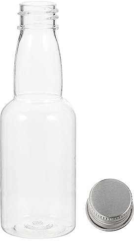 Cabilock 50pcs Miniature Alcohol Bottles Juice Bottles Reusable Beverage for Travel Camping Supplies