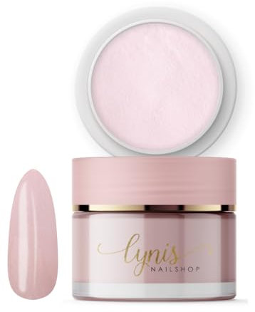 Acrylpulver für Nägel 28g,BLUSH PINK HELL ROSA, Sanfter Pink-Ton mit natürlicher Deckkraft für Nail Art & moderne Nude-Looks, Acryl-System für Studios, Deutsche Marke, Lynis-Nailshop.de