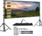 Écran Videoprojecteur 100 Pouces Pliable 16: 9 4K HD Ecran de Projection sur Pied, Ecran Projecteur avec Sac de Transport pour Cinéma Maison Bureau Voyage