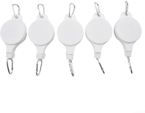 HomeVortex Teleskop-Pflanzen-Flaschenzug-System, einziehbarer Blumenampel-Haken, verstellbarer Blumentopf-Aufhänger für Garten, Balkon, Terrasse, Innen- und Außenbereich, einfache Bewässerungslösung