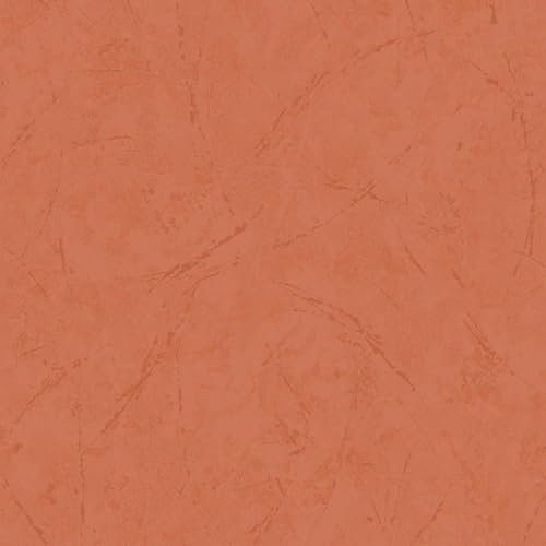 YöL Burnt Orange Wallpaper - Textured Contemporary Distressed - Modern Feature Wall - Rustic Organic Versatile - Paste The Wall Vinyl DIY