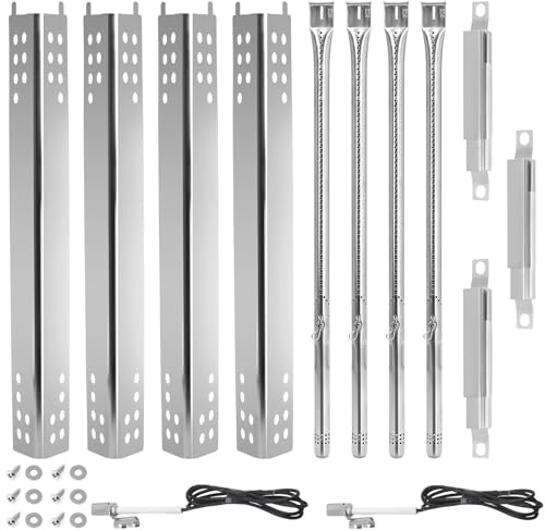 Grillteile für Charbroil Performance 4 Brenner 463377319 463347418 463342118 463347017 463377017 463342119 G470-5200-W1 Brenner, G470-0000 4-W1 Wärme Plattenzünder für Char Broil Grill Ersatzteile