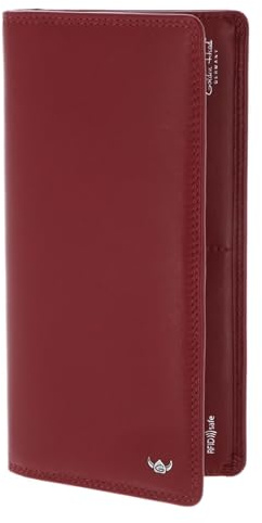 Golden Head Leder Ausweisetui Polo RFID Protect Brieftasche mit RV 4042 Rot dunkelrot