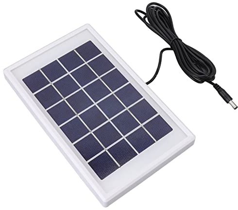 KIMISS Panneau Solaire 3 W 6 V – Chargeur Semi-polycristallin en Silicium pour Voitures, Bateaux, Utilisation en Extérieur et