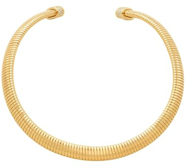 Michael Kors MKJ8625710 Damen Collier Messing Gold weiß Zirkonia