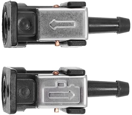 BE-TOOL 2 Pezzi Raccordo per Tubo Carburante, Connettori per Linea Carburante per Motore di Barca, Raccordo Femmina+Maschio, Resistente alle Intemperie, Compatibile con Motore Fuoribordo Yamaha