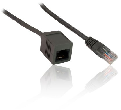 CDL Micro 1 m Cat5e RJ45 Male to Female Ethernet Network Extension Lead Wire Cable - Grey