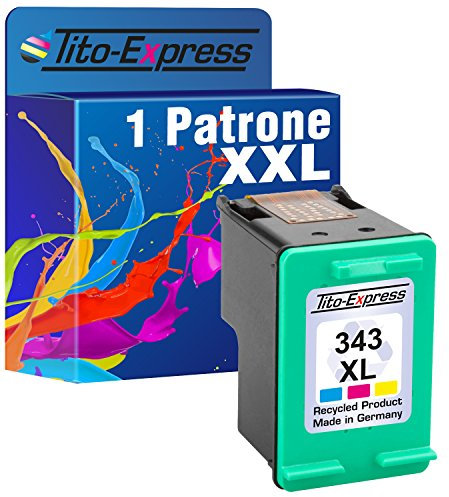 Tito-Express 1x Tinten-Patrone für HP 343 XL Color PSC 1500 1510 1510S 1510XI 1513S 1600 1603