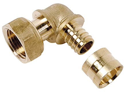 Coude PER à glissement Femelle écrou libre Ø16-1/2