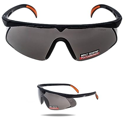 Stenso BARDEN Gafas Proteccion Trabajo - Negro - EN 166 Lentes de Seguridad Industrial Transparentes Hombre - Gafas de Trabajo y Seguridad Transparentes - Gafas Protectoras Trabajo
