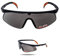 Barden Schutzbrille Arbeitsschutzbrille Mit Polycarbonat-Linsen, Fahrradbrille Herren, Rundum-Design, Verstellbare Rahmen, 99% UVA/UVB-Schutz, Hohe Schlagfestigkeit, Komfort EN 166 / EN 170 Schwarz