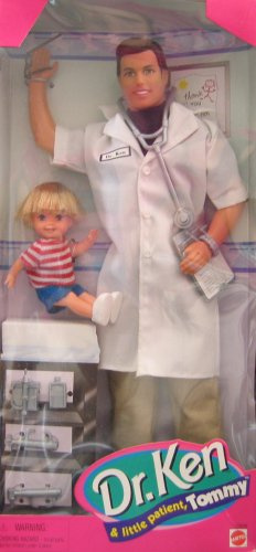 Barbie Dr. Ken & Little Patient Tommy Doll Set (1997)