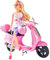 Simba 105730282 - Steffi Love Chic City Scooter, Steffi mit pinkfarbenem Roller, mit Helm und Helmfach, Ankleidepuppe, 29cm, für Kinder ab 3 Jahren