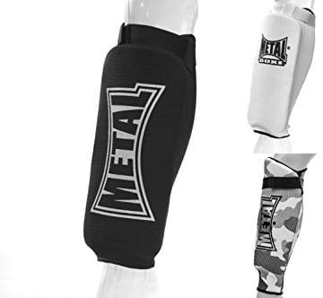 METAL BOXE Protège-Tibias Noir XL