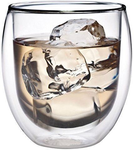 Feelino Aktion: 320ml doppelwandiges Thermoglas mit Schwebe-Effekt, Teeglas/Kaffeeglas für Cappuchino, Milchkaffee, Tee, Eistee, Schorle, Desserts oder als Eisbecher geeignet, 30R by