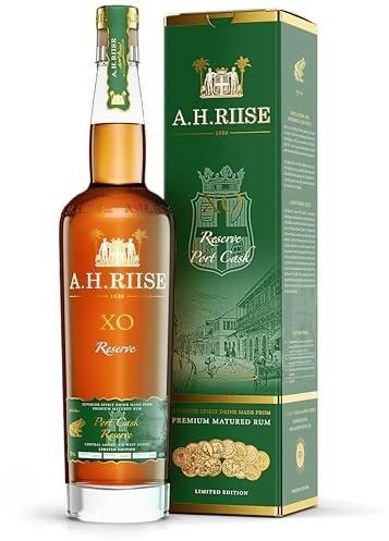 A.H. Riise XO Reserve Port Cask | Premium Spirituose auf Rumbasis | Lieblich, Fruchtig | 700 ml | 45% Vol.