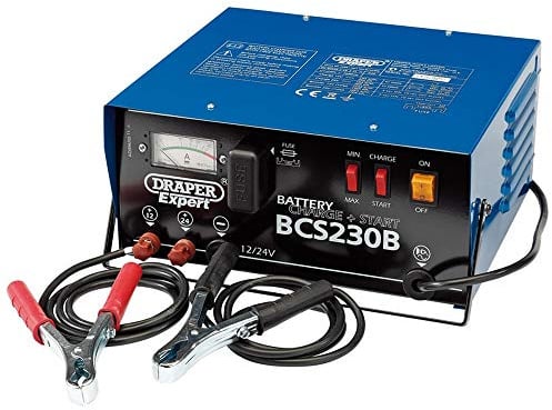 DRAPER 24561 Expert Starter-Batterie Ladegerät, 12/24 V, 230 A