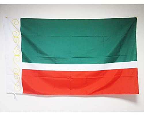 AZ FLAG - Flagge Tschetschenien - 90x60 cm - Tschetschenisch Fahne 60 x 90 Cm Scheide Für Mast - Flaggen
