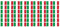 INDIGOS UG - Mini Aufkleber Set - Pack glatt - 20x12mm - selbstklebender Sticker - Fahne - Italien - Flagge - Banner - Standarte fürs Auto, Büro, zu Hause und die Schule - 54 Stück - für Auto