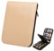 Topoomart PU Leather Rollerball Fountain Pen Case for Pen Collection Beige for 12 Pens