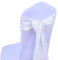 SINSSOWL 25 stück Hochzeit Dekoration Mehrfarbig Satin Stuhl Bezug Bow Ties in Event & Party Supply Stuhl Schärpen- weiß