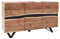 invicta INTERIOR Massives Sideboard Amazonas 150cm Akazie Baumkante Metall schwarz Massivholz Kommode Massivholzschrank Schrank Anrichte