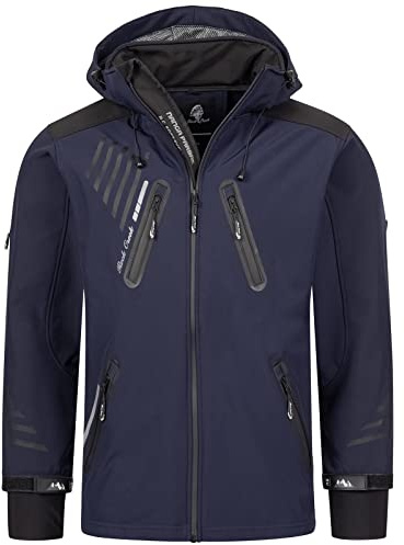 Rock Creek Softshelljacke Herren Outdoor Windbreaker H-140 | Wasserabweisende Übergangsbekleidung, funktionale Wanderjacke für Männer, Camping, Freizeit und wechselhaftes Wetter