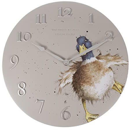 Wrendale Designs by Hannah Dale - A Waddle and a Quack Duck Wall Clock - 30cm Diameter