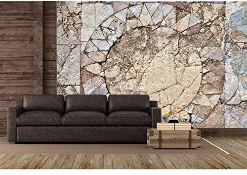 Oedim Wandbild, Motiv Romanische Mosaike, Vinyl, Wandbild, Dekoration für Esszimmer, Wohnzimmer, Schlafzimmer 100x70cm