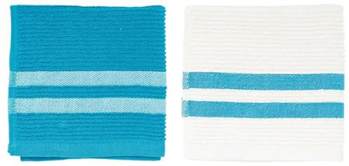 Jamie Oliver 2 teiliges Set Frottee-Geschirrtücher, Everyday Range, emailleblau