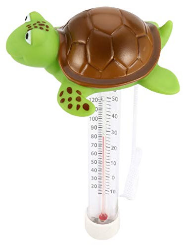 BESPORTBLE Babywannenthermometer Badethermometer Süßer Solarpool Pool Schildkröte Tier Design Schwimmende Pool Garten Teich Aquarien Fischteiche Babybecken Kinderbadethermometer