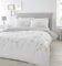 Catherine Lansfield Meadowsweet Floral Reversible Double Duvet Cover Set with Pillowcases White