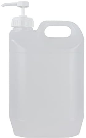 Bidón Garrafa Plástico 5 litros Traslúcida con dosificador 3 ml. 1 Garrafa+1 Dosificador.