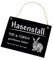 Schiefertafel Schild graviert - HASENSTALL Tor & Türen geschlossen halten - Stalltafel Hasen Türschild 22x16cm | Dekolando Home Accessoires