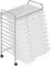 costoffs 20 Drawer Rolling Storage Cart Bin Organizer on Wheels Scrapbook Paper Office School Organizer White