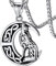 FaithHeart Edelstahl heulender wolf auf Mond Anhänger Punk Nordischer Stil Wolf Kette mit Geschenekbox für Valentinstag Vatertag Geburtstag