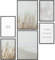 Papierschmiede® Mood Poster Set Pampas White, Deko Bilder Wohnzimmer, 2x DIN A4 und 4x DIN A5, Home Decoration Boho Style Wollgras Strand beige Boho - Wandposter ohne Rahmen