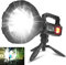 Foleto Rechargeable LED Spotlight Flashlights 100000 High Lumens XHP90 Lamp 6.5 Inch (XXL-Large)